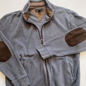 Vintage Brown Elbow Patch Sweater Jacket
